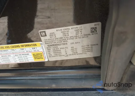 2014 Buick Enclave Premium from USA, damaged, VIN 5GAKRCKD5EJ172916